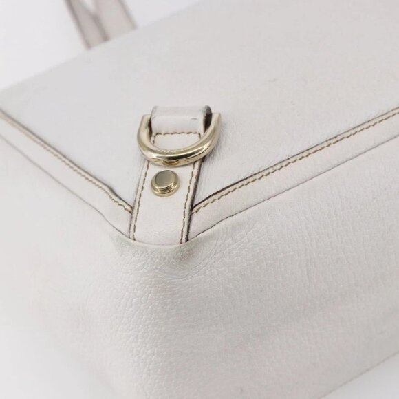 GUCCI Abbey Tote Bag Leather White Gold - Picture 11 of 16